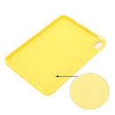 Solid Color Liquid Silicone Dropproof Full Coverage Tablet Case For iPad mini 6(Yellow)