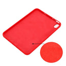 Solid Color Liquid Silicone Dropproof Full Coverage Tablet Case For iPad mini 6(Red)