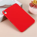 Solid Color Liquid Silicone Dropproof Full Coverage Tablet Case For iPad mini 6(Red)