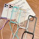 3 In 1 PC + TPU Transparent Phone Case For iPhone 13 Pro Max(White)
