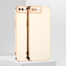 6D Electroplated TPU Phone Case For iPhone SE 2022 / SE 2020 / 7 / 8(White)
