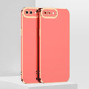 6D Electroplated TPU Phone Case For iPhone SE 2022 / SE 2020 / 7 / 8(Pink)