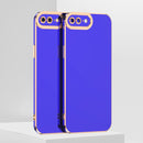 6D Electroplated TPU Phone Case For iPhone SE 2022 / SE 2020 / 7 / 8(Blue)