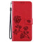 For Honor 50 Lite Rose Embossed Leather Phone Case(Red)