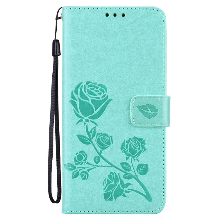 For Honor 50 Lite Rose Embossed Leather Phone Case(Green)