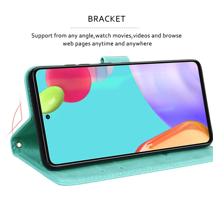 For Honor 50 Lite Rose Embossed Leather Phone Case(Green)