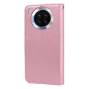 For Honor 50 Lite Rose Embossed Leather Phone Case(Rose Gold)