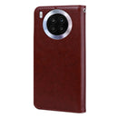 For Honor 50 Lite Rose Embossed Leather Phone Case(Brown)