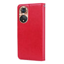 For Honor 50 Rose Embossed Leather Phone Case(Red)