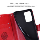 For Honor 50 Rose Embossed Leather Phone Case(Red)