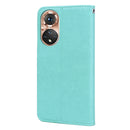 For Honor 50 Rose Embossed Leather Phone Case(Green)