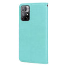 For Xiaomi Redmi Note 11 Pro+ 5G Rose Embossed Leather Phone Case(Green)
