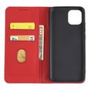For Samsung Galaxy A03 Strong Magnetism Liquid Feel Horizontal Flip Leather Phone Case(Red)