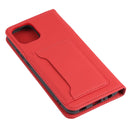 For Samsung Galaxy A03 Strong Magnetism Liquid Feel Horizontal Flip Leather Phone Case(Red)