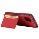 For Samsung Galaxy A03 Strong Magnetism Liquid Feel Horizontal Flip Leather Phone Case(Red)