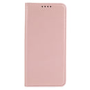 For Samsung Galaxy A03 Strong Magnetism Liquid Feel Horizontal Flip Leather Phone Case(Rose Gold)