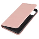 For Samsung Galaxy A03 Strong Magnetism Liquid Feel Horizontal Flip Leather Phone Case(Rose Gold)