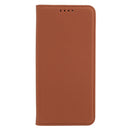 For Samsung Galaxy A03 Strong Magnetism Liquid Feel Horizontal Flip Leather Phone Case(Brown)