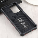 For Xiaomi Mi 11T / 11T Pro Shockproof TPU + PC Magnetic Protective Phone Case with Holder(Red)