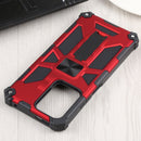 For Xiaomi Mi 11T / 11T Pro Shockproof TPU + PC Magnetic Protective Phone Case with Holder(Red)