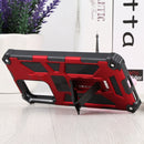 For Xiaomi Mi 11T / 11T Pro Shockproof TPU + PC Magnetic Protective Phone Case with Holder(Red)