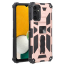 For Samsung Galaxy A13 5G Shockproof TPU + PC Magnetic Protective Phone Case with Holder(Rose Gold)