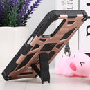 For Samsung Galaxy A13 5G Shockproof TPU + PC Magnetic Protective Phone Case with Holder(Rose Gold)