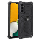 For Samsung Galaxy A13 5G Shockproof TPU + PC Magnetic Protective Phone Case with Holder(Black)