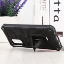 For Samsung Galaxy A13 5G Shockproof TPU + PC Magnetic Protective Phone Case with Holder(Black)