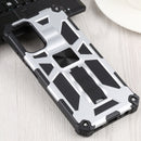 For Samsung Galaxy A13 5G Shockproof TPU + PC Magnetic Protective Phone Case with Holder(Silver)