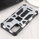 For Samsung Galaxy A13 5G Shockproof TPU + PC Magnetic Protective Phone Case with Holder(Silver)