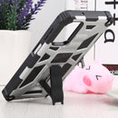 For Samsung Galaxy A13 5G Shockproof TPU + PC Magnetic Protective Phone Case with Holder(Silver)