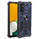 For Samsung Galaxy A13 5G Shockproof TPU + PC Magnetic Protective Phone Case with Holder(Blue)