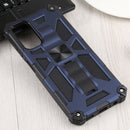 For Samsung Galaxy A13 5G Shockproof TPU + PC Magnetic Protective Phone Case with Holder(Blue)
