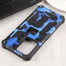 For Xiaomi Mi 11T / 11T Pro Camouflage Armor Kickstand TPU + PC Magnetic Phone Case(Dark Blue)