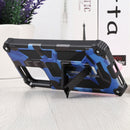 For Xiaomi Mi 11T / 11T Pro Camouflage Armor Kickstand TPU + PC Magnetic Phone Case(Dark Blue)