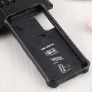 For Samsung Galaxy S22 5G Camouflage Armor Kickstand TPU + PC Magnetic Phone Case(Light Blue)