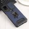 For Samsung Galaxy A13 5G Sliding Camera Cover Design PC + TPU Shockproof Phone Case with Ring Holder & Card Slot(Blue)