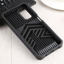 For Samsung Galaxy A13 5G Sliding Camera Cover Design PC + TPU Shockproof Phone Case with Ring Holder & Card Slot(Blue)