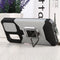 For Samsung Galaxy A13 5G Sliding Camera Cover Design PC + TPU Shockproof Phone Case with Ring Holder & Card Slot(Silver)