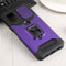 For Samsung Galaxy A13 5G Sliding Camera Cover Design PC + TPU Shockproof Phone Case with Ring Holder & Card Slot(Purple)