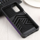 For Samsung Galaxy A13 5G Sliding Camera Cover Design PC + TPU Shockproof Phone Case with Ring Holder & Card Slot(Purple)