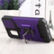 For Samsung Galaxy A13 5G Sliding Camera Cover Design PC + TPU Shockproof Phone Case with Ring Holder & Card Slot(Purple)