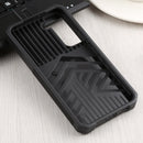 For Samsung Galaxy S22 5G Sliding Camera Cover Design PC + TPU Shockproof Phone Case with Ring Holder & Card Slot(Black)