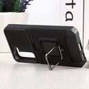 For Samsung Galaxy S22 5G Sliding Camera Cover Design PC + TPU Shockproof Phone Case with Ring Holder & Card Slot(Black)