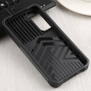 For Samsung Galaxy S22 5G Sliding Camera Cover Design PC + TPU Shockproof Phone Case with Ring Holder & Card Slot(Dark Green)