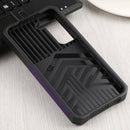 For Samsung Galaxy S22 5G Sliding Camera Cover Design PC + TPU Shockproof Phone Case with Ring Holder & Card Slot(Purple)