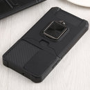 For Samsung Galaxy S22+ 5G Sliding Camera Cover Design PC + TPU Shockproof Phone Case with Ring Holder & Card Slot(Black)