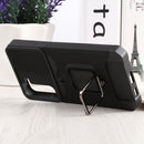 For Samsung Galaxy S22+ 5G Sliding Camera Cover Design PC + TPU Shockproof Phone Case with Ring Holder & Card Slot(Black)