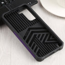 For Samsung Galaxy S22+ 5G Sliding Camera Cover Design PC + TPU Shockproof Phone Case with Ring Holder & Card Slot(Purple)